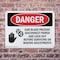 Signmission Saw Blade Present Disconnect Danger Sign, Plastic, 14in W x 10in L, 2PK OS-2PACK-DS-P-1014-L-2447 - alternate 5